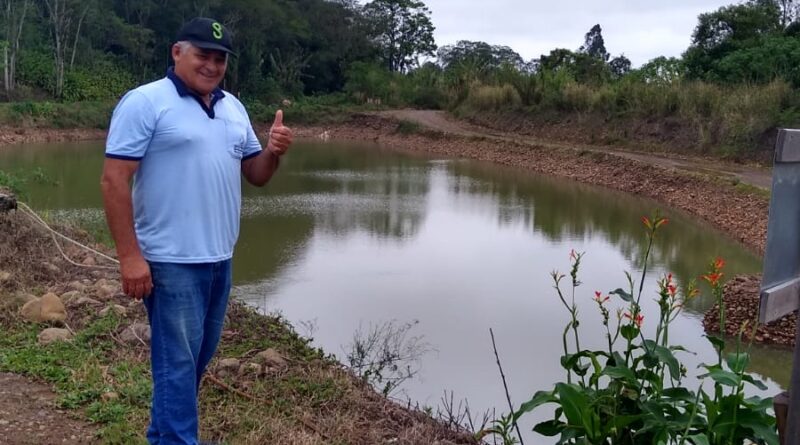 Diretor do SAMAE comemora captação de água do rio