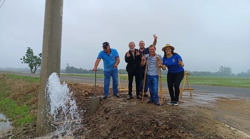 Neste ano a rede de água tratada chegou no distrito de Sapiranga