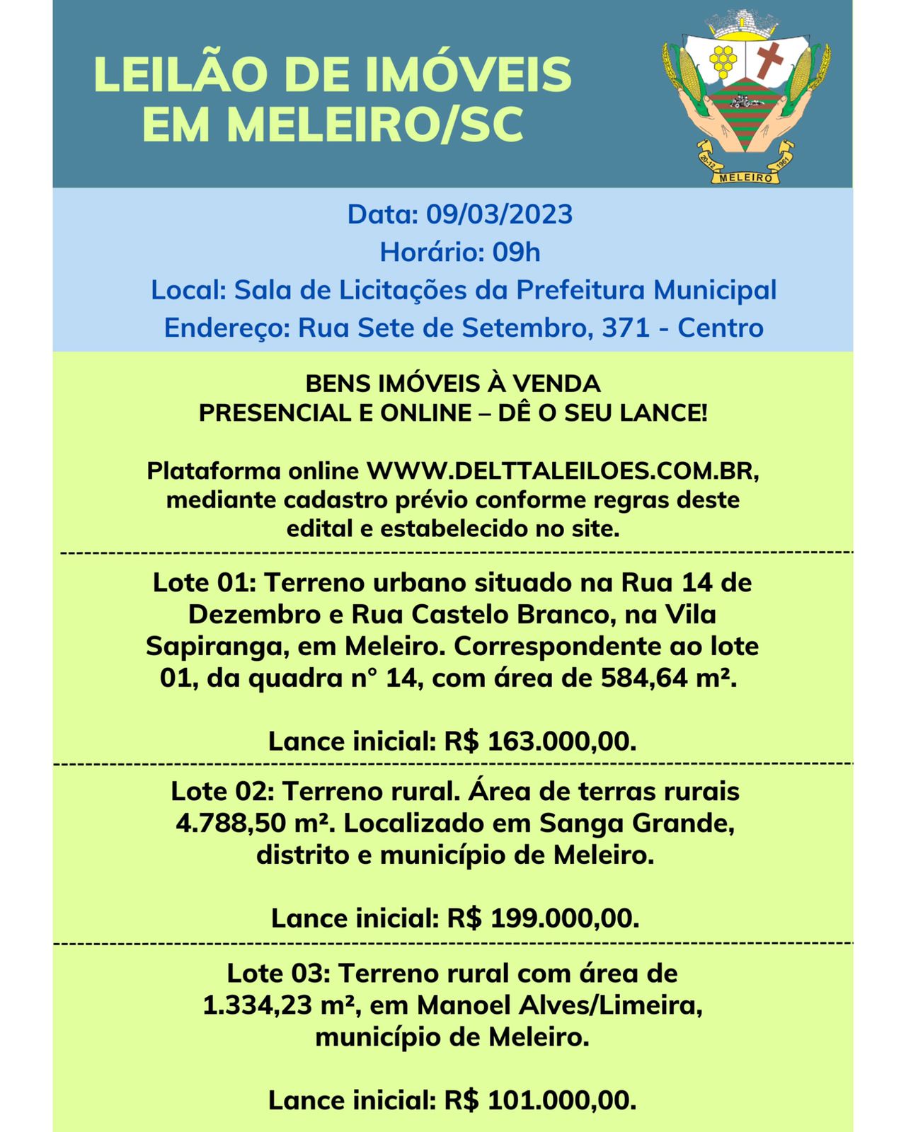 O Último Lance do Leilão - 17 de Abril de 2014